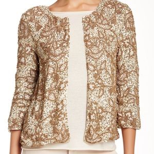 Calypso St Barth Cannelita gold sequin beaded